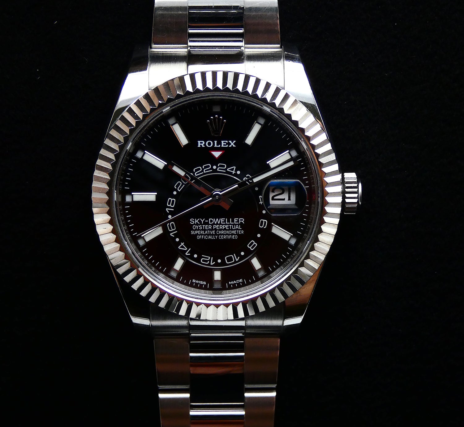 SOLD Rolex 326934 black dial minty