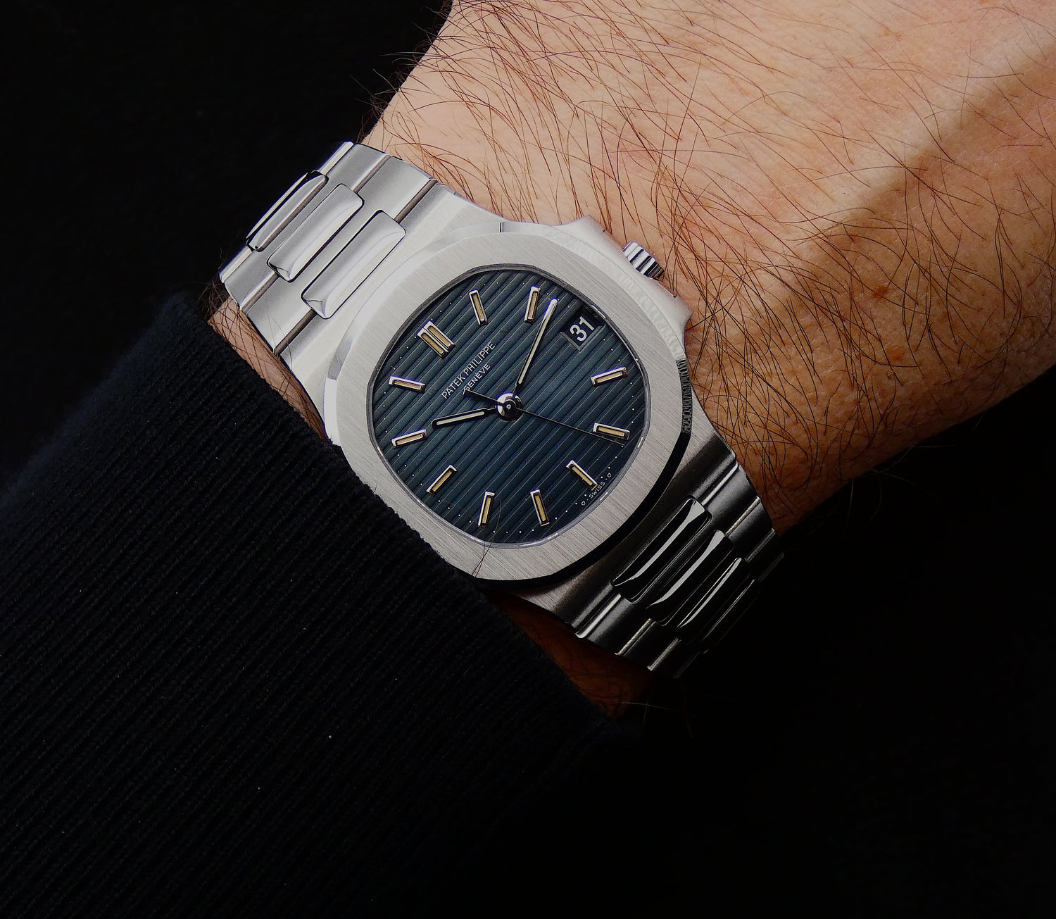 Patek Philippe Nautilus 3800 Minty / black date wheel / early series