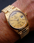 SOLD Rolex Day-Date 36 1989 / rolex service / mint 18238