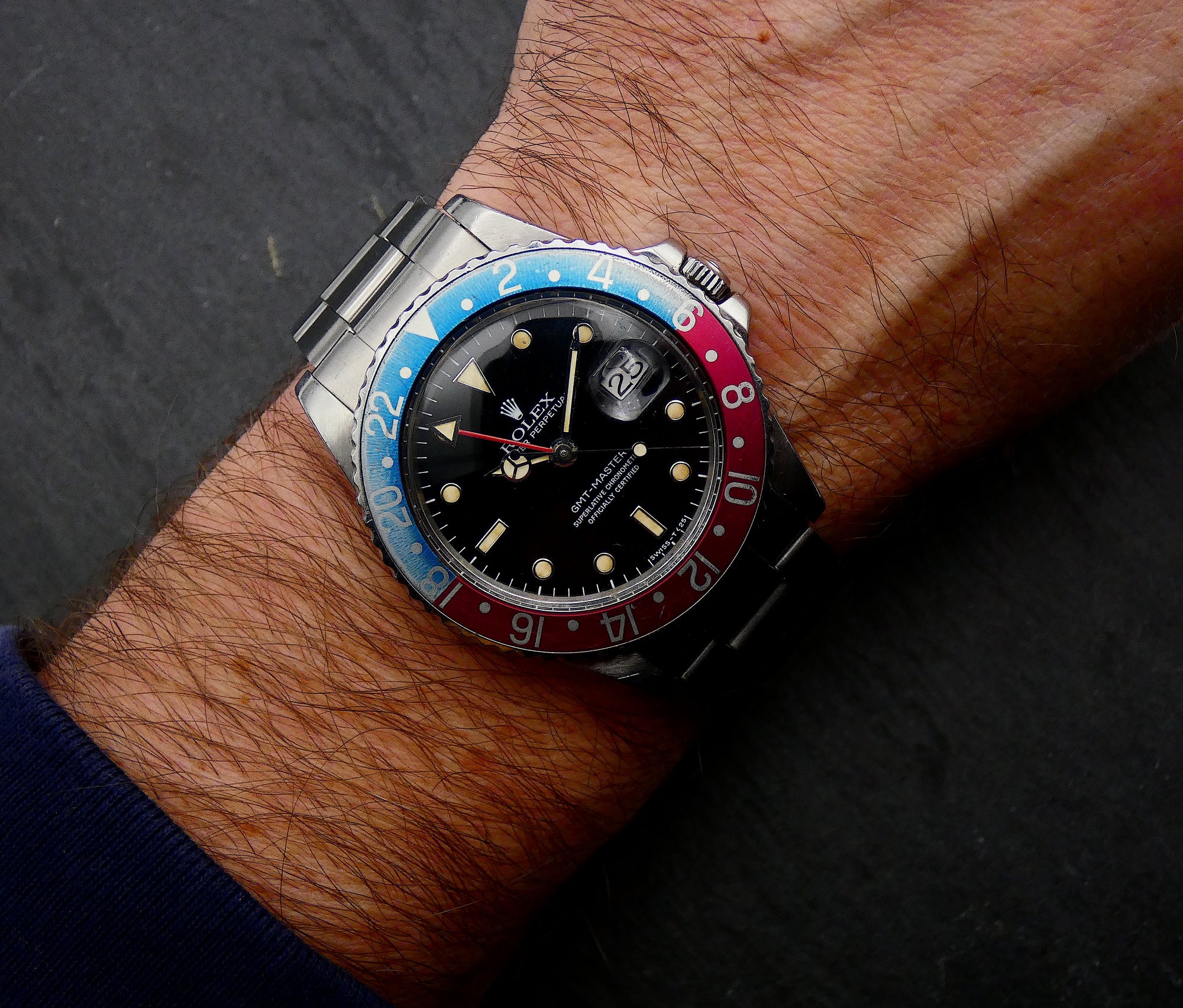 SOLD Rolex GMT-Master 16750 Spider dial / amazing patina / 1985