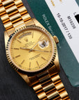 SOLD Rolex Day-Date 36 1989 / rolex service / mint 18238