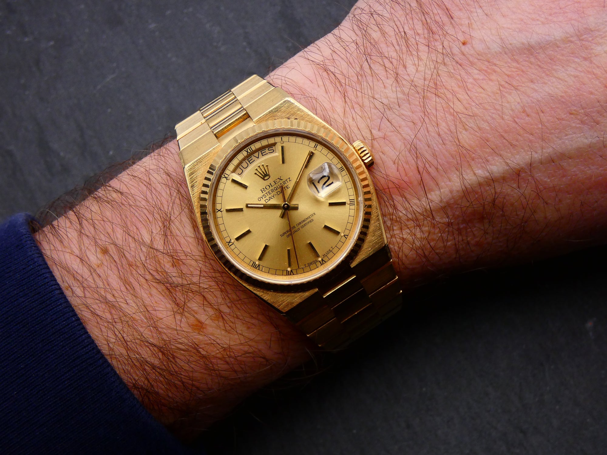 Rolex Day-Date Oysterquartz 19018 1981 unpolished