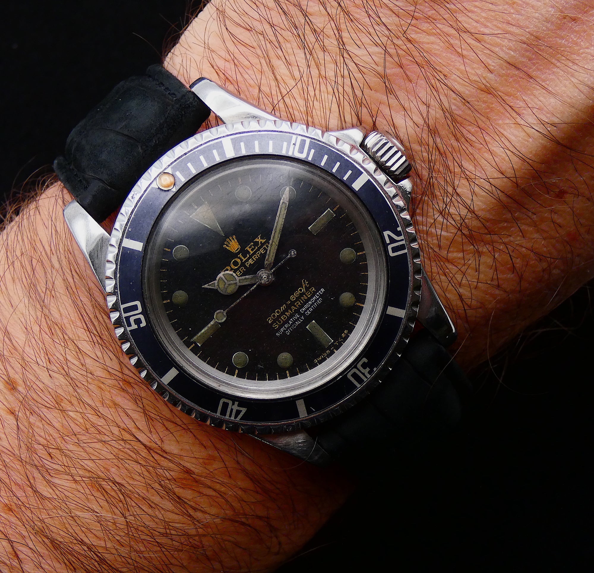 SOLD Rolex Submariner 5512 (No Date) Gilt / meters first 4 Lines / Bart Simpson / original