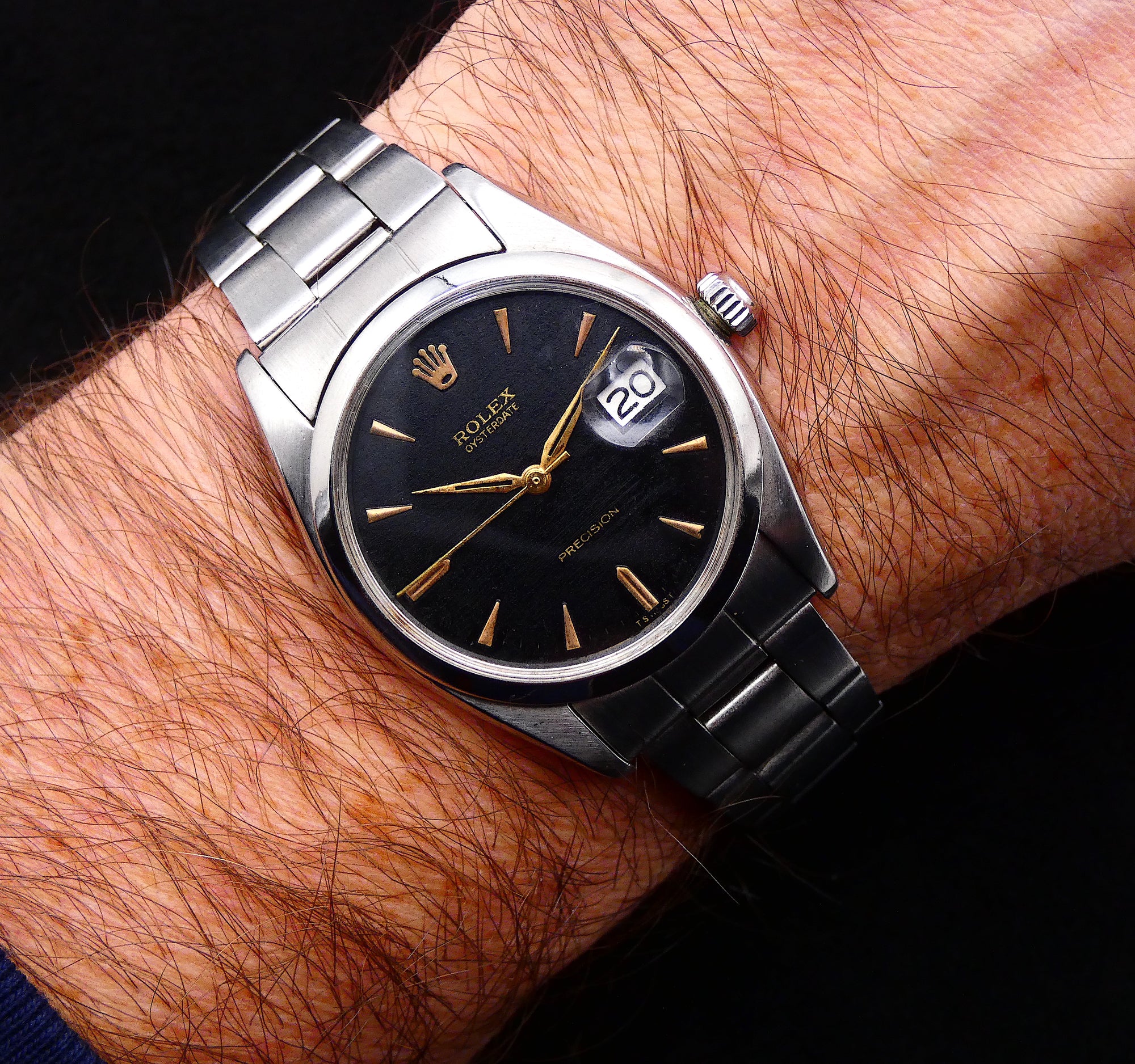 Rolex Oysterdate Precision Oyster Date Gilt / matt dial