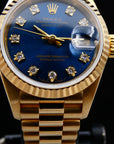 Rolex Lady-Datejust 1990 / Blue diamond dial / minty