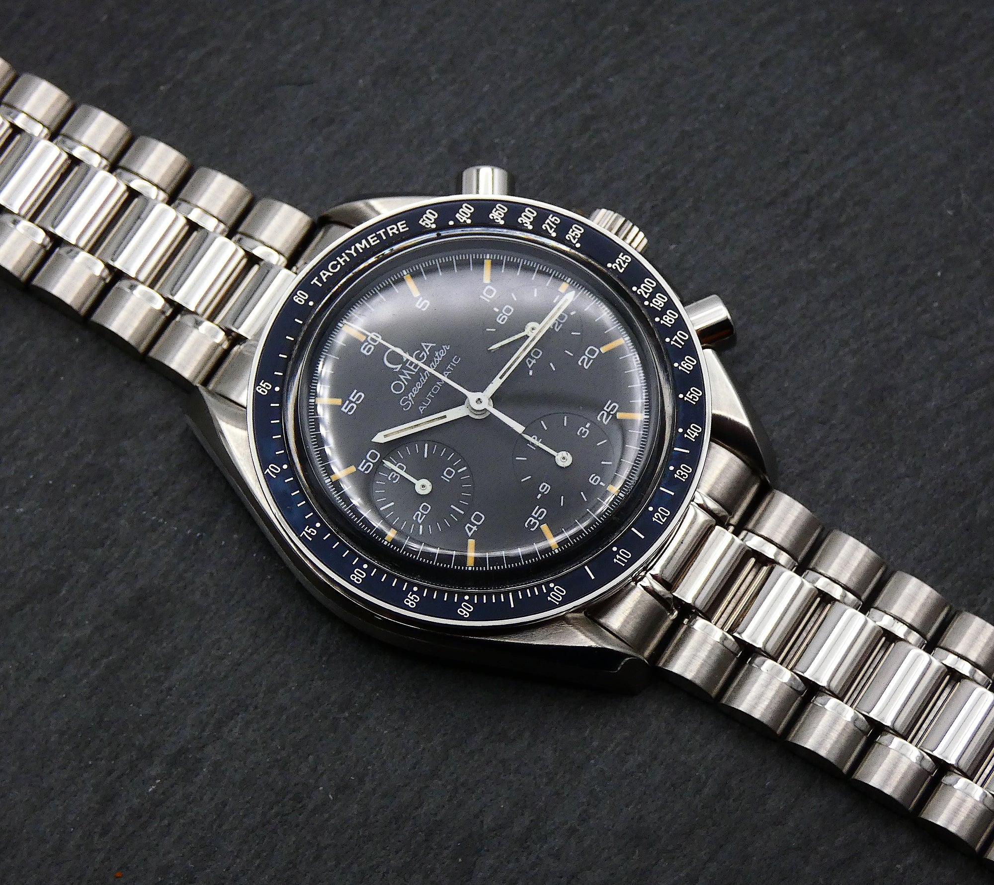 SOLD Omega Speedmaster Reduced 1995 / pumpkin tritium