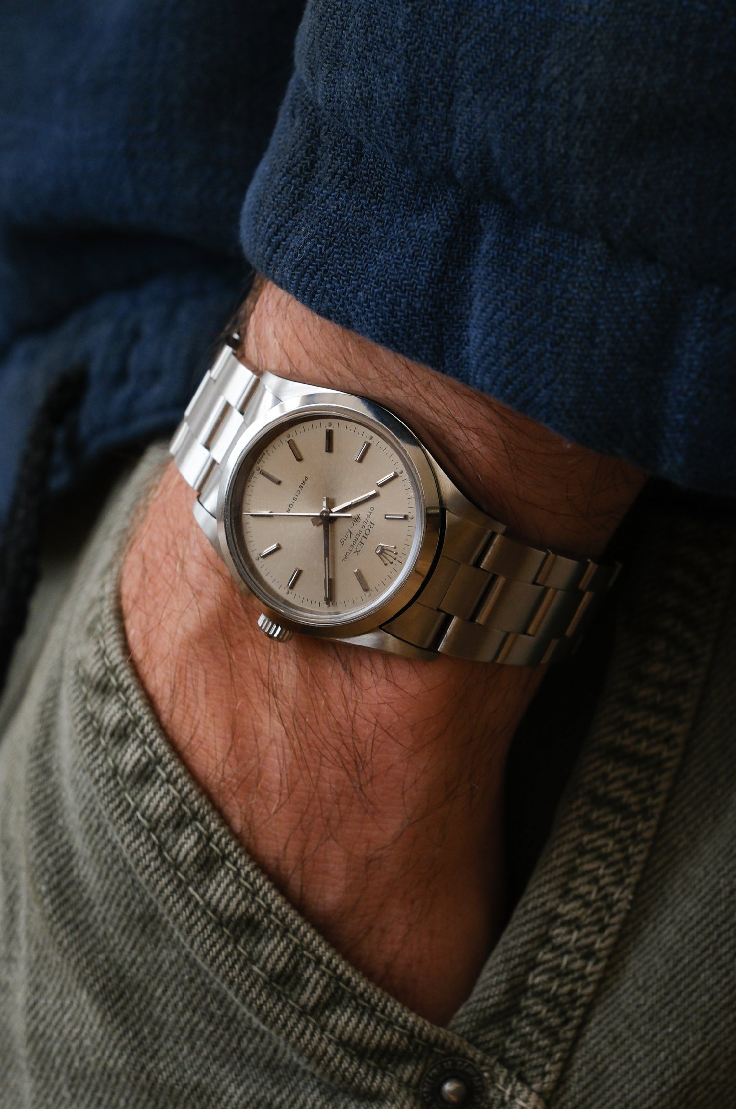 Rolex Air King 14000 Salmon/Patina