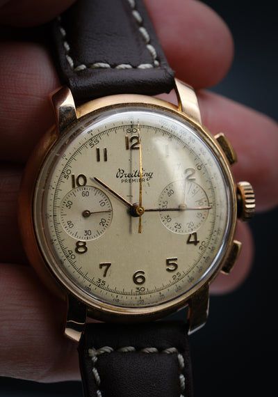 Breitling Super rare PREMIER Rose gold 1946 / Handwinder 1946