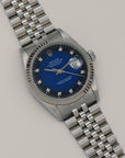 Rolex Datejust blue vignette Full Set 1990