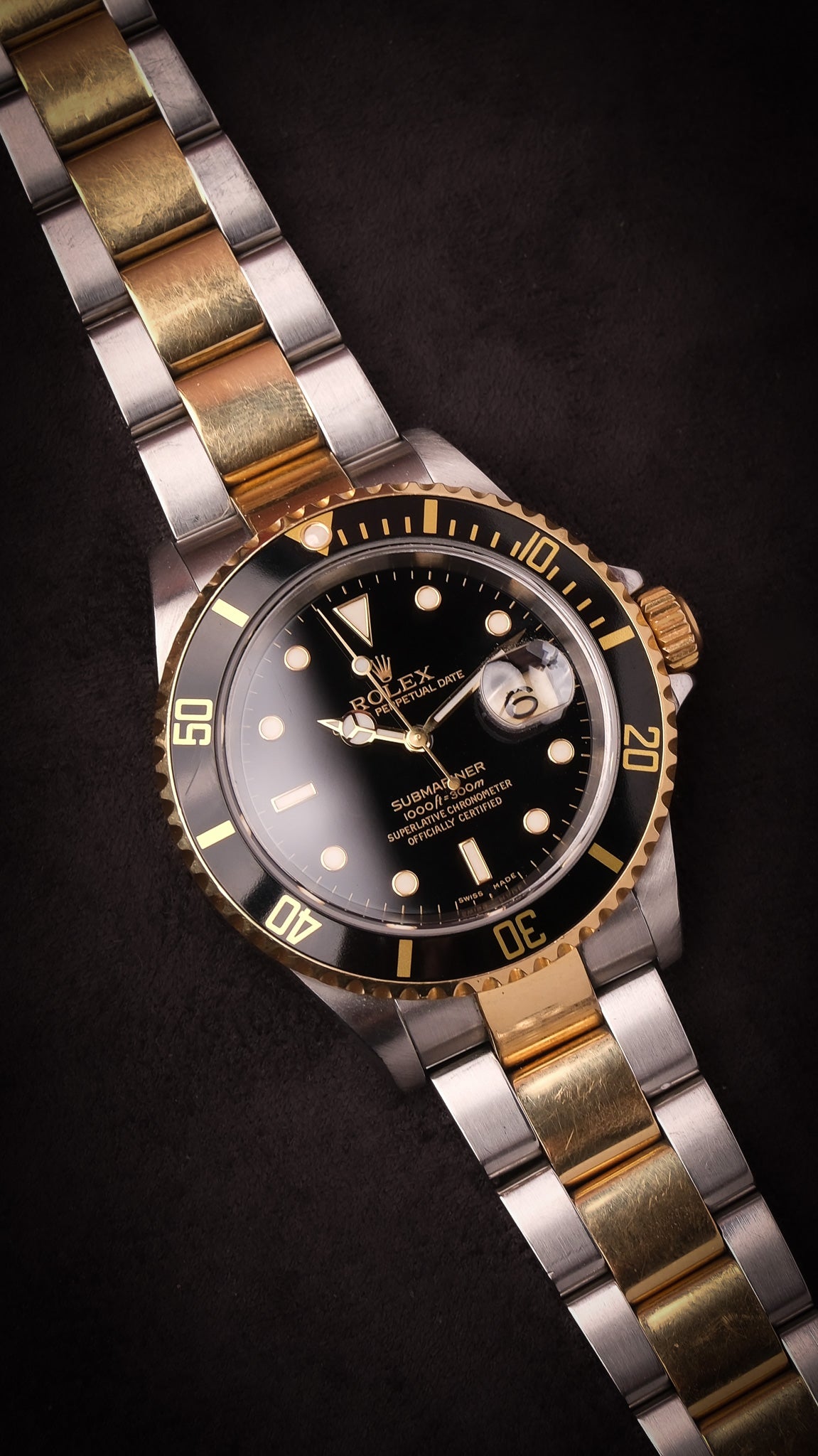 Rolex Submariner 16613LN No holes