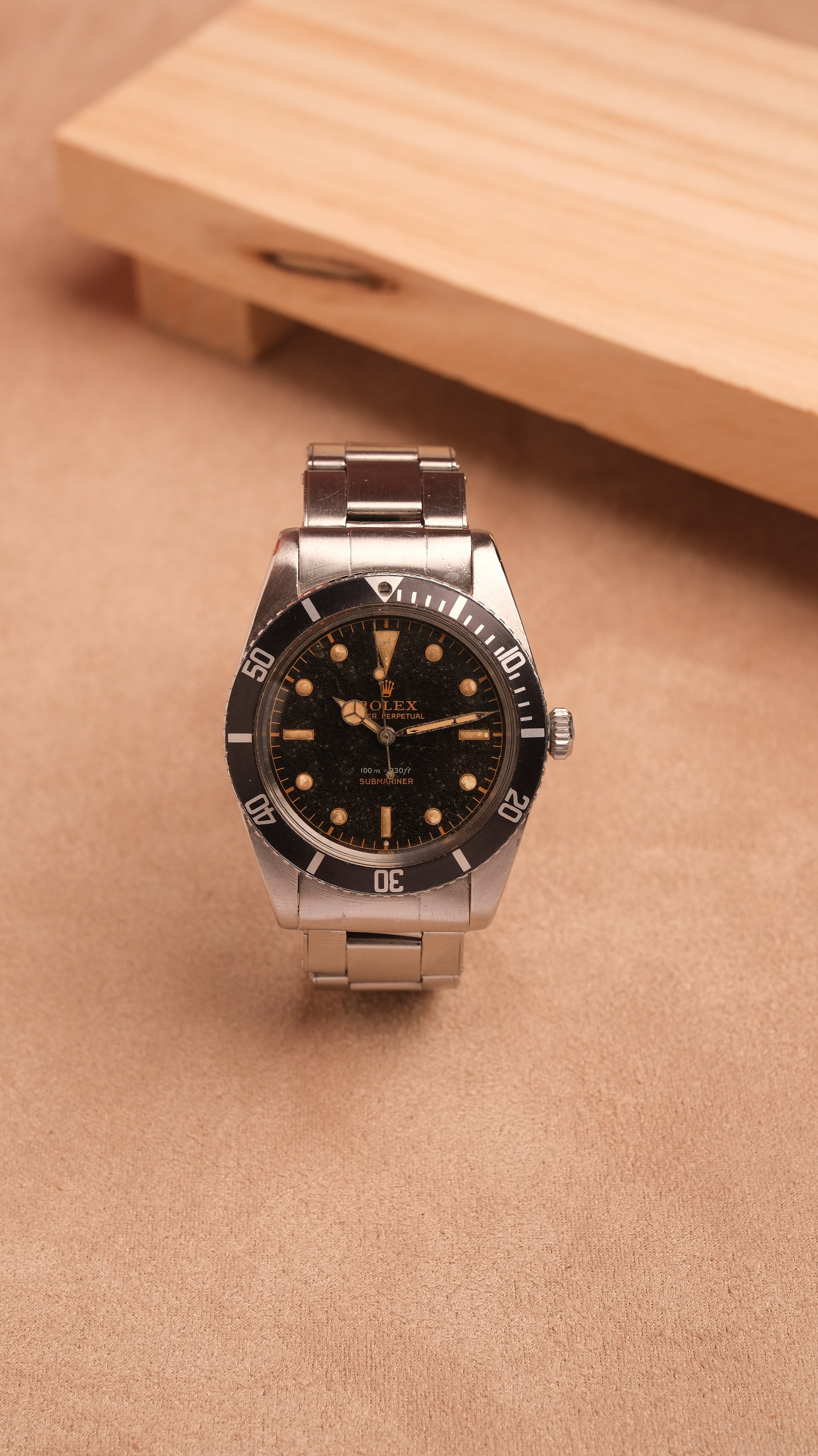 RESERVED olex Submariner 5508 original dial hands / James bond / 2 line Gilt Exclamation 1962