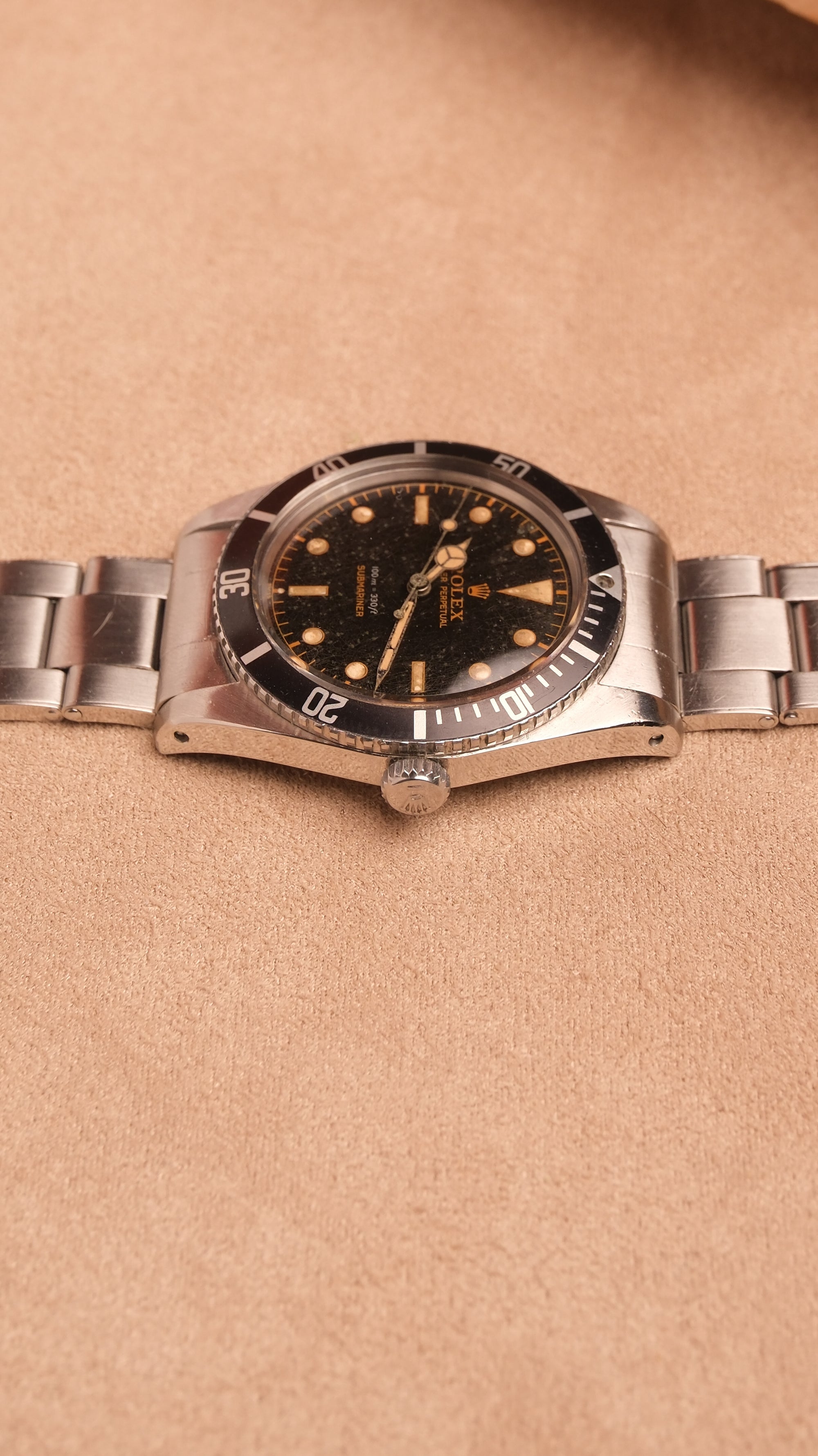 RESERVED olex Submariner 5508 original dial hands / James bond / 2 line Gilt Exclamation 1962