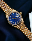 Rolex Lady-Datejust 1990 / Blue diamond dial / minty