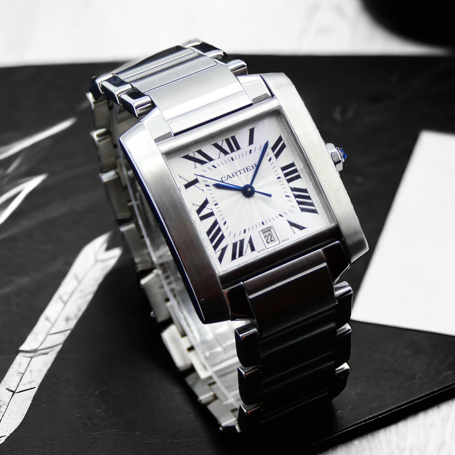 SOLD Cartier Tank Fran aise fresh service Cartier EON Watches