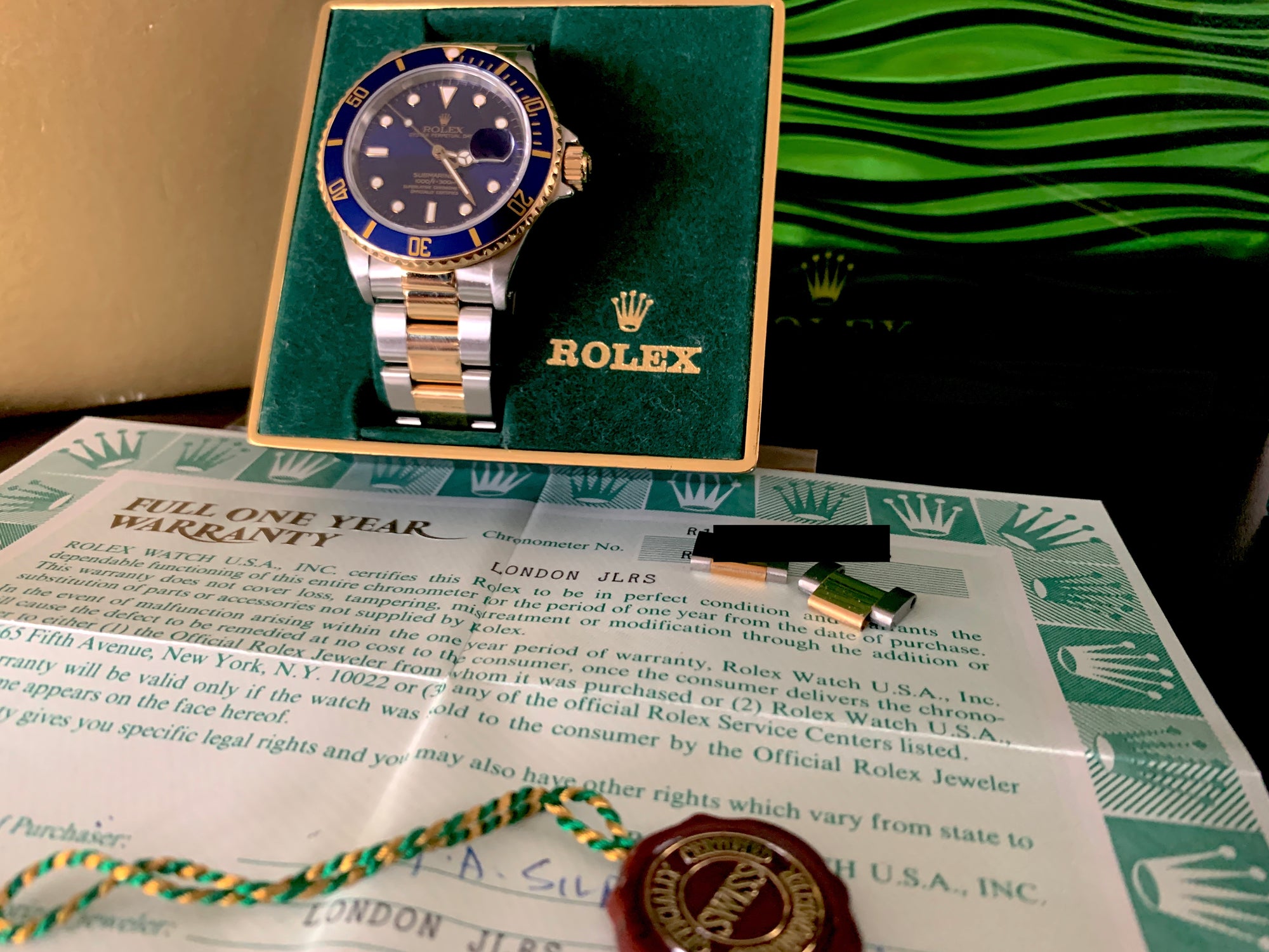 SOLD Rolex Submariner 16803 Full set