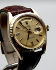 SOLD Day-Date 1969 MINT / Pie pan linnen gold dial / warranty