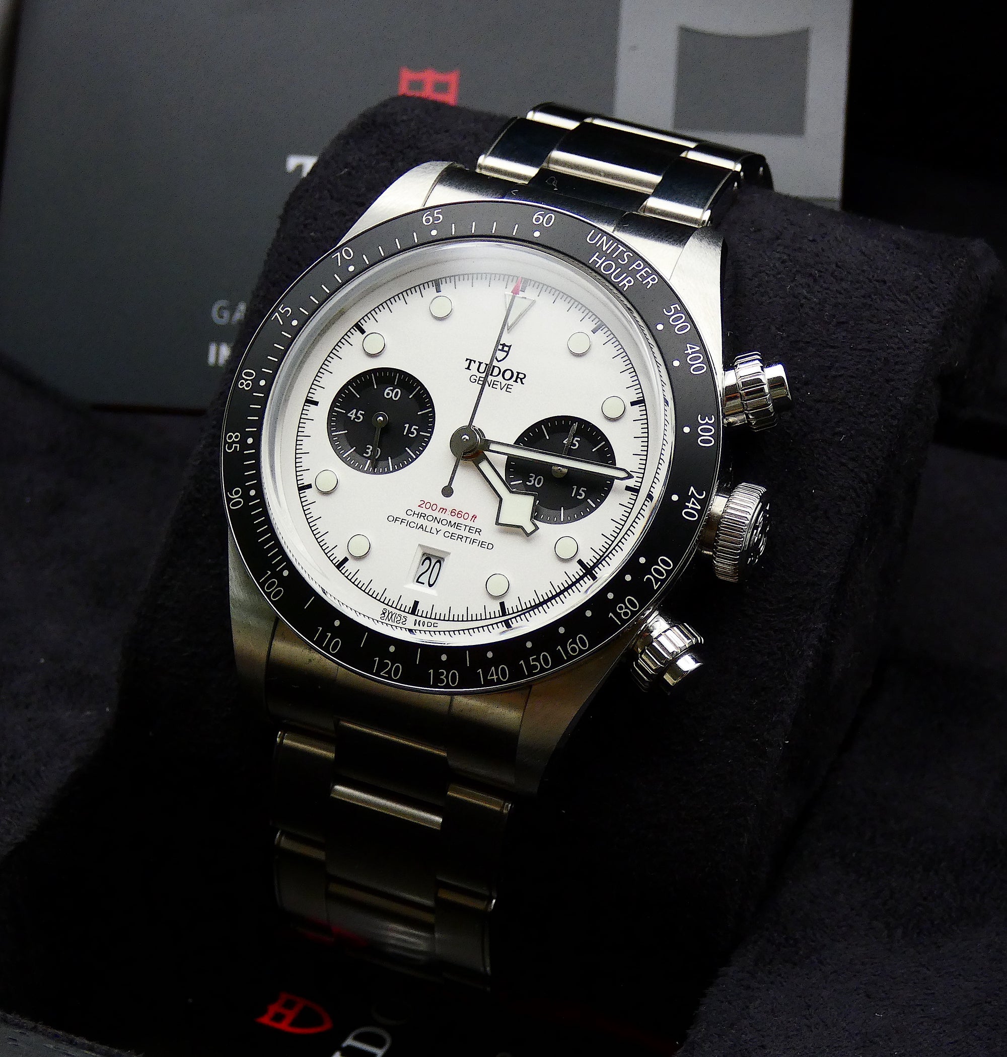 SOLD Tudor Dial Chronograph 79360 M79360 Black Bay Chrono