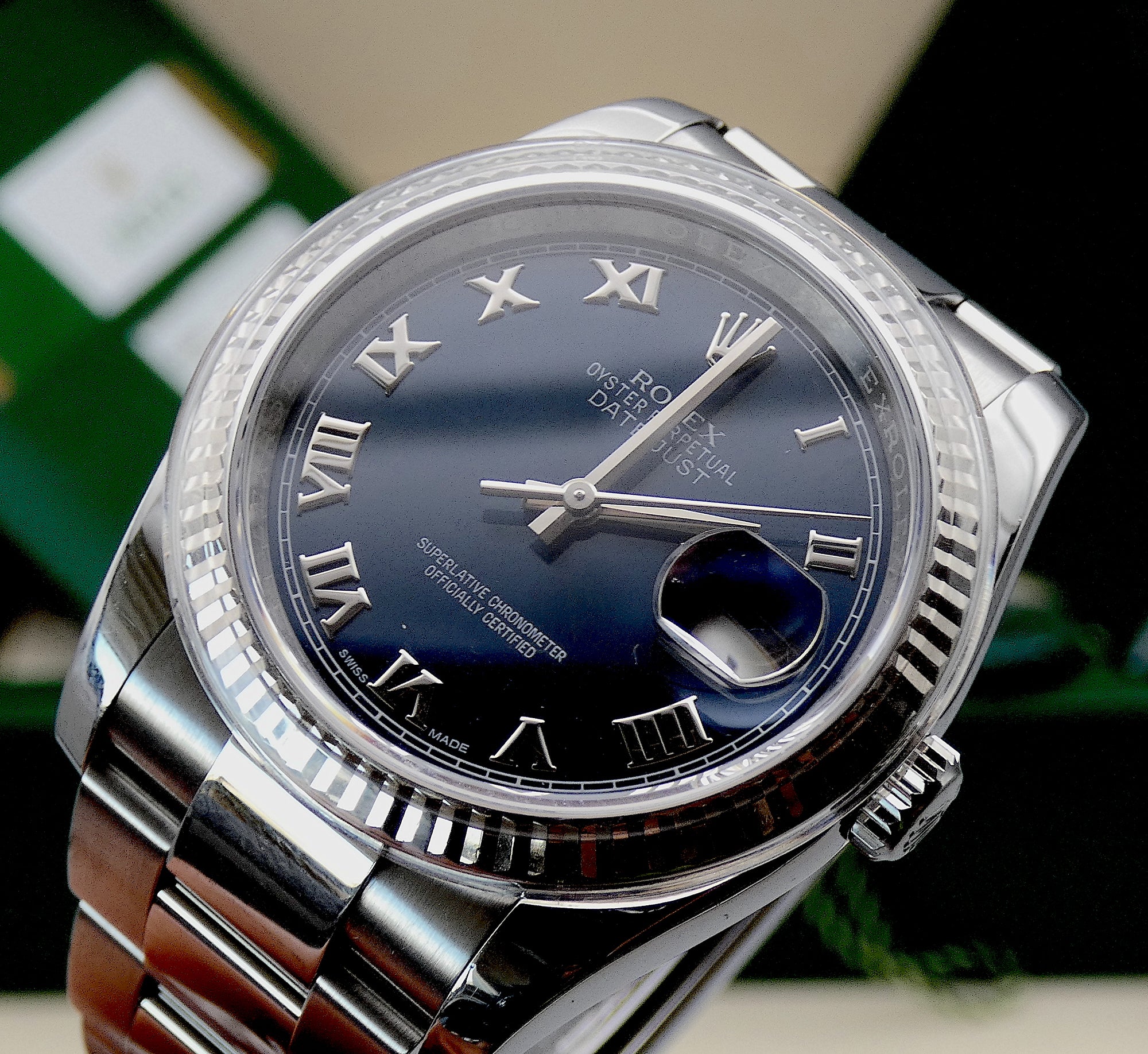 SOLD 116234 Datejust 36 / Blue dial / Full Set 2016