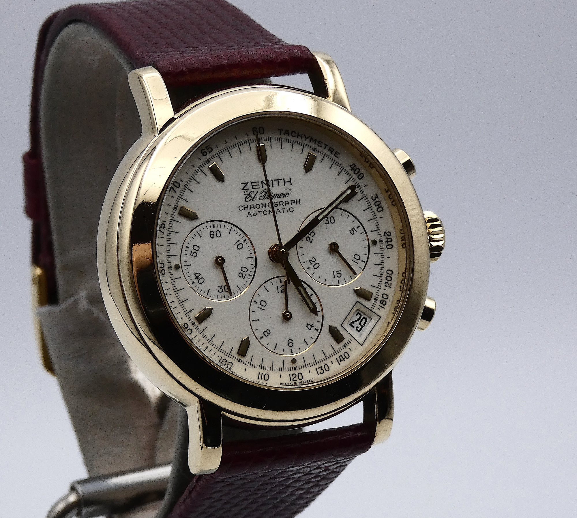 SOLD Zenith El Primero Chronograph 18K / serviced