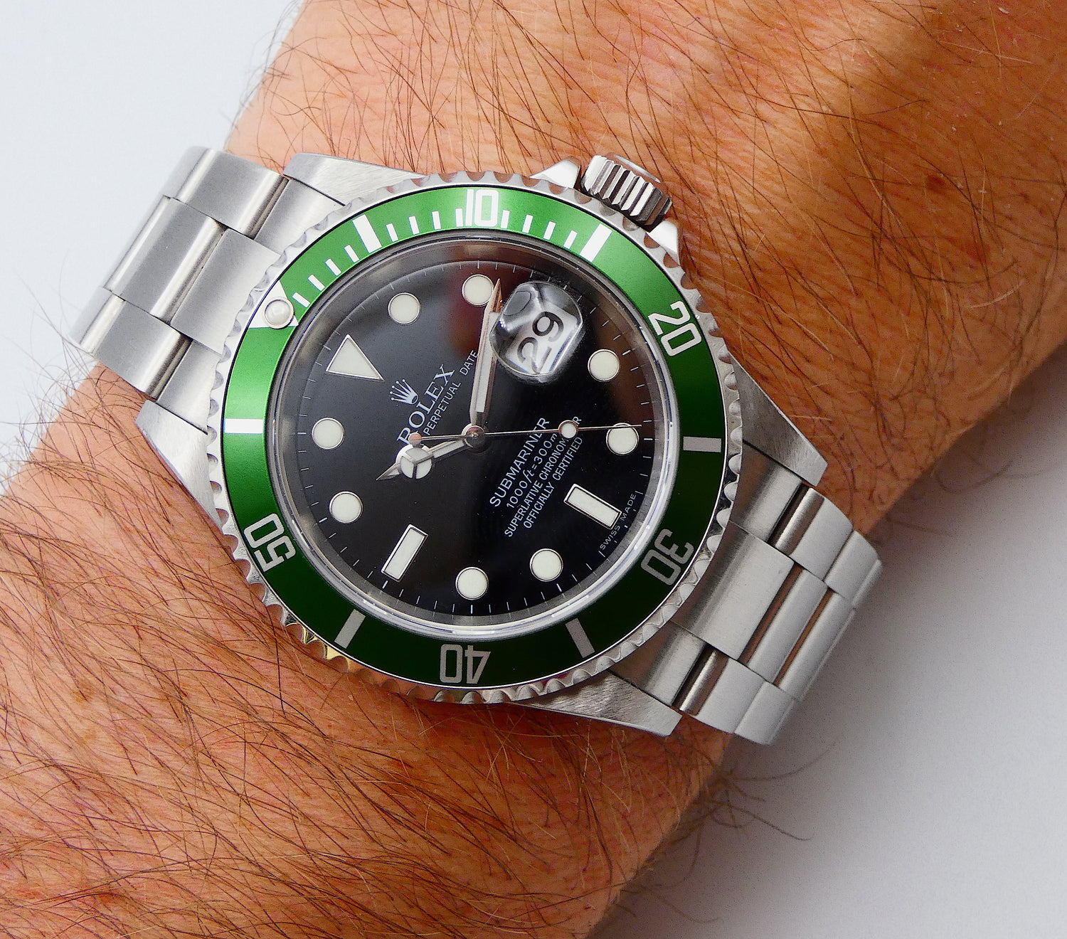 2007 Rolex Submariner Date Kermit 16610LV