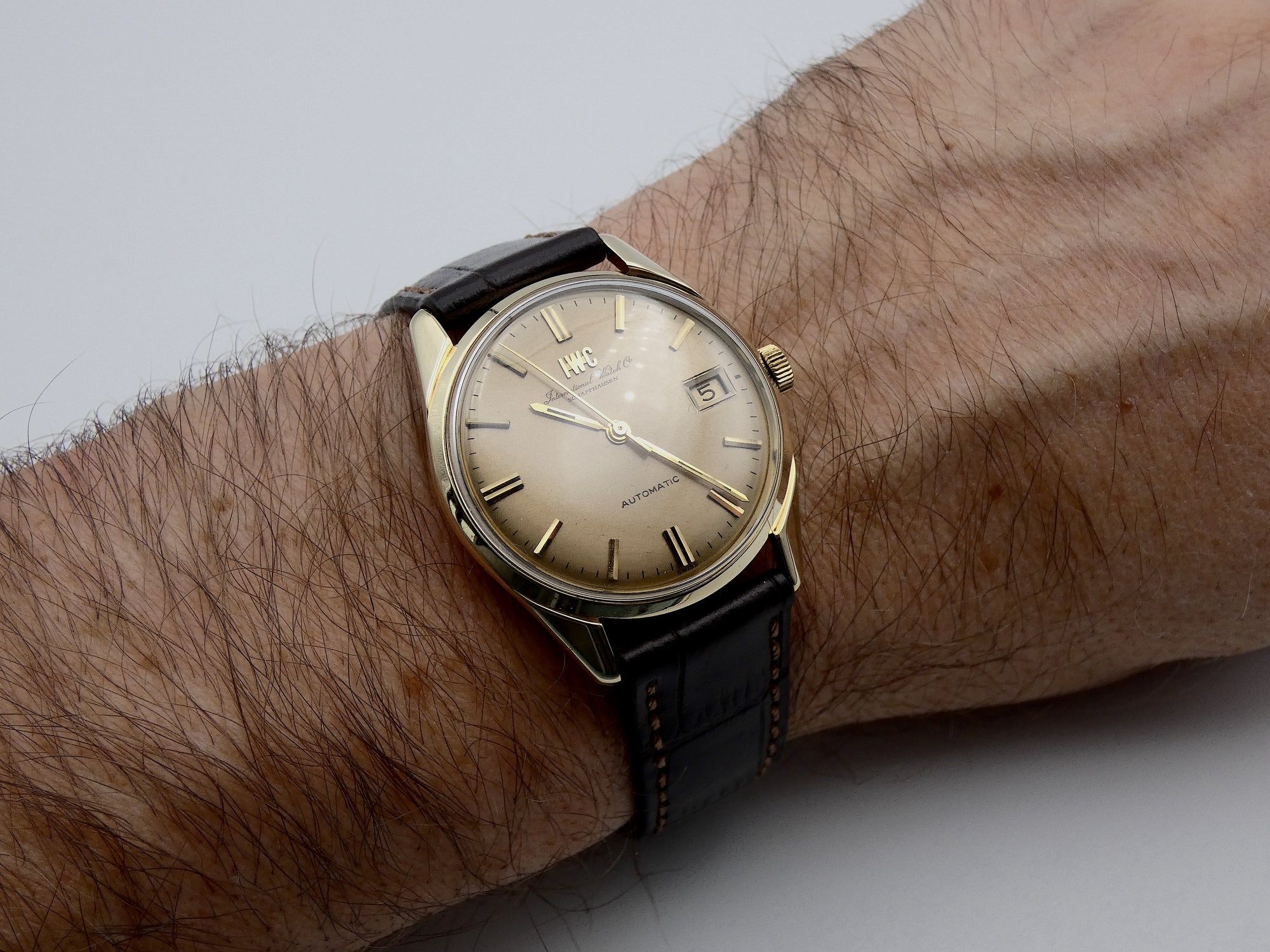 SOLD IWC Vintage 14K Gold 35mm Portofino