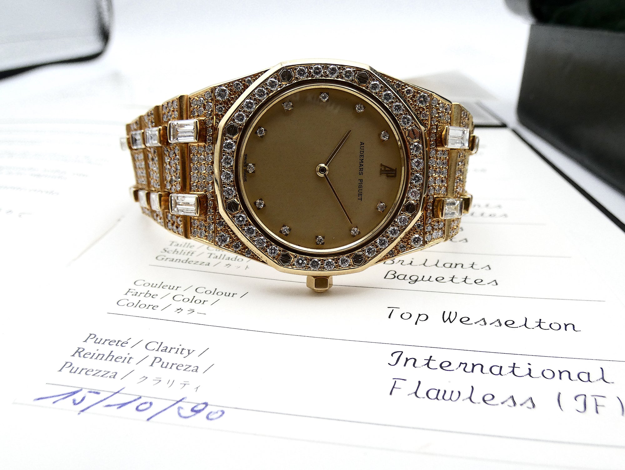 RARE Royal Oak 18K/ Full set / AP Factory Diamond Set 14,6 carat