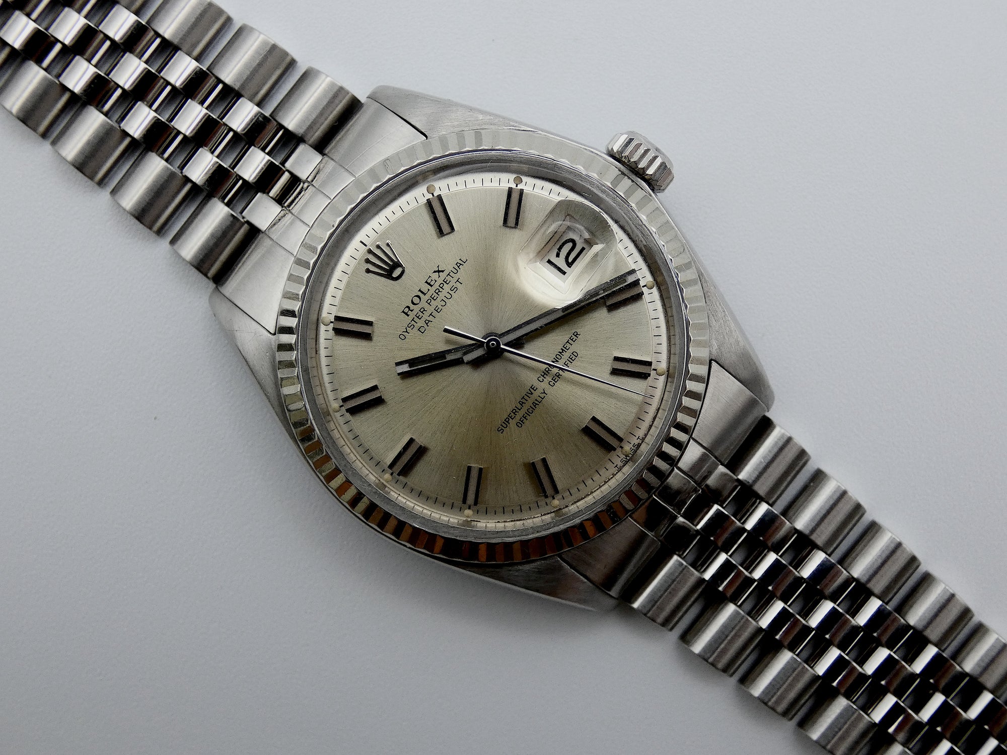 SOLD Datejust 1601 PiePan WideBoy 1969 Mint