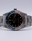 SOLD Rolex GMT-Master 1966 Glossy Gilt dial / hook 7 / and Rivet stretch bracelet