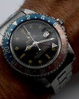 SOLD Rolex GMT-Master 1966 Glossy Gilt dial / hook 7 / and Rivet stretch bracelet