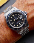 SOLD Rolex Submariner Date / Single Red / 1974 / blue faded bezel