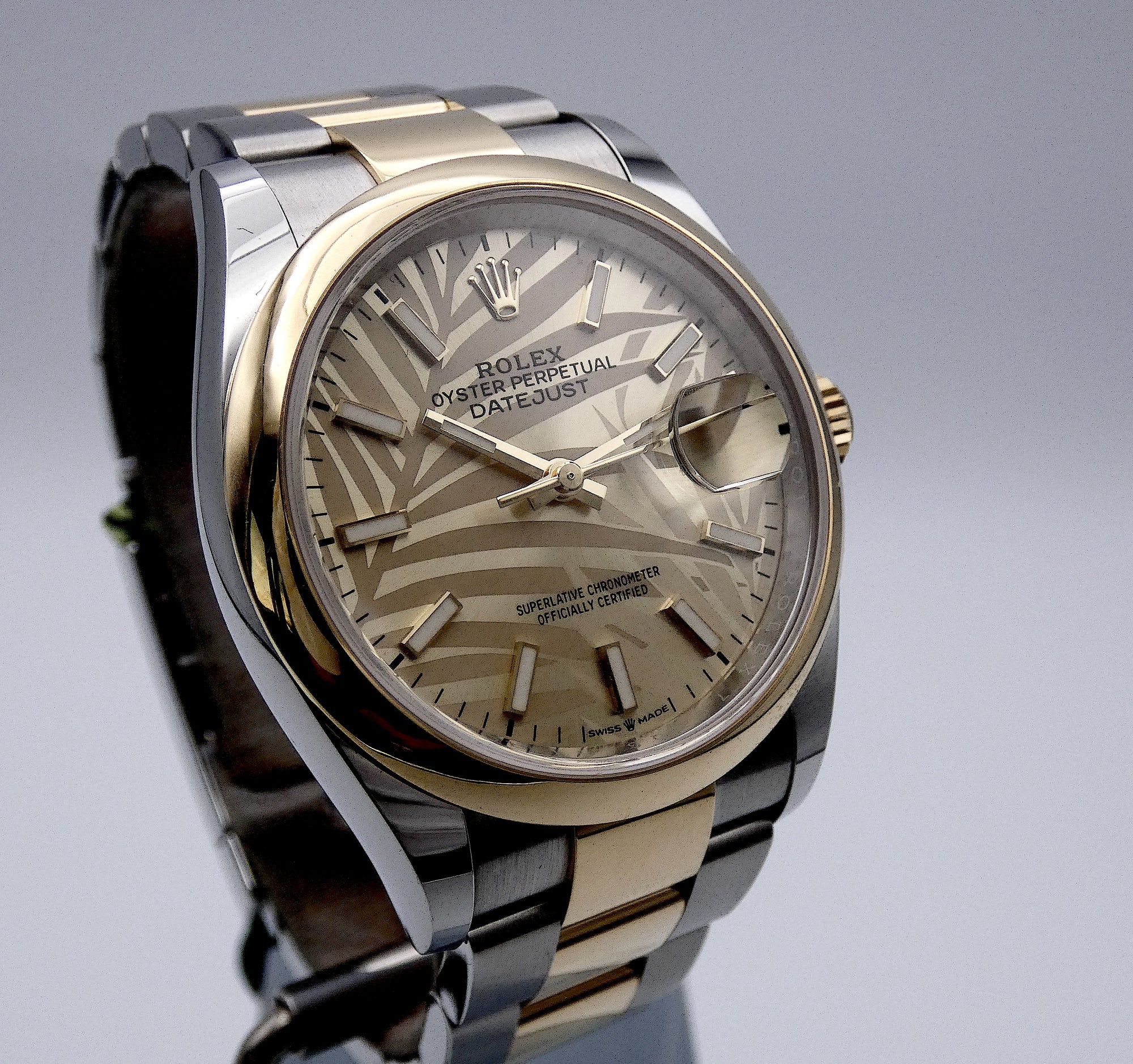 SOLD Novelty Datejust 36 Palm Dial / NEW