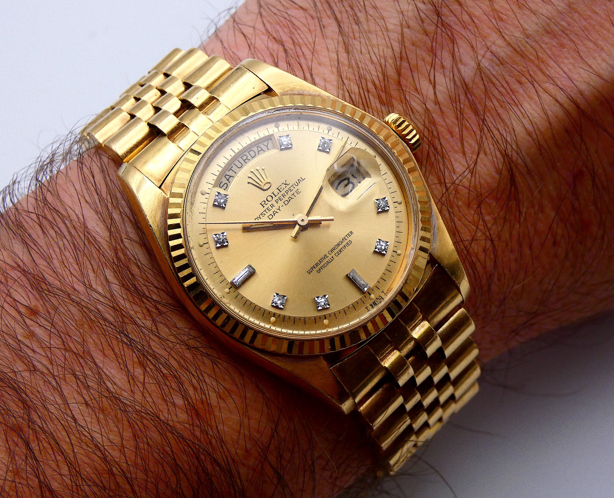 Day-Date 36 / 1976 / Jubilee 18K / diamond dial / Unpolished