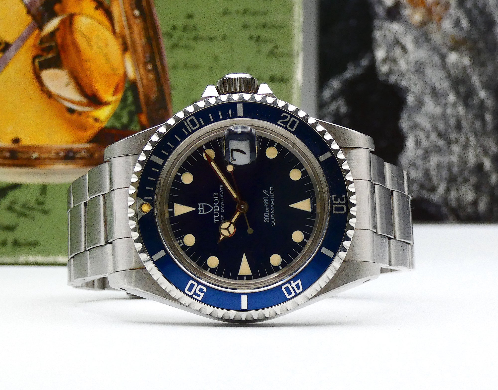 Tudor Submariner Blue / Mint unpolished with amazing patina