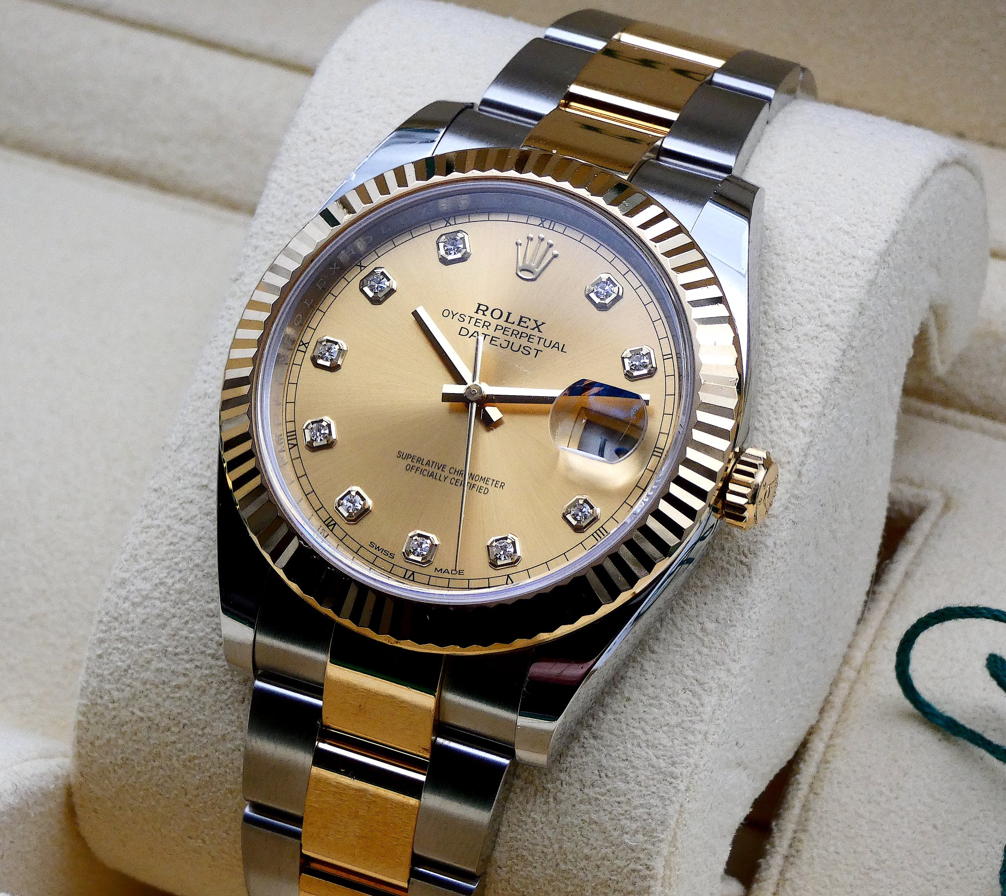 SOLD Rolex Datejust 41 Diamond dial / 2019 full set NL