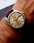 SOLD Rolex Rare Datejust 36 / 1963 / Radium / Doorstop dial