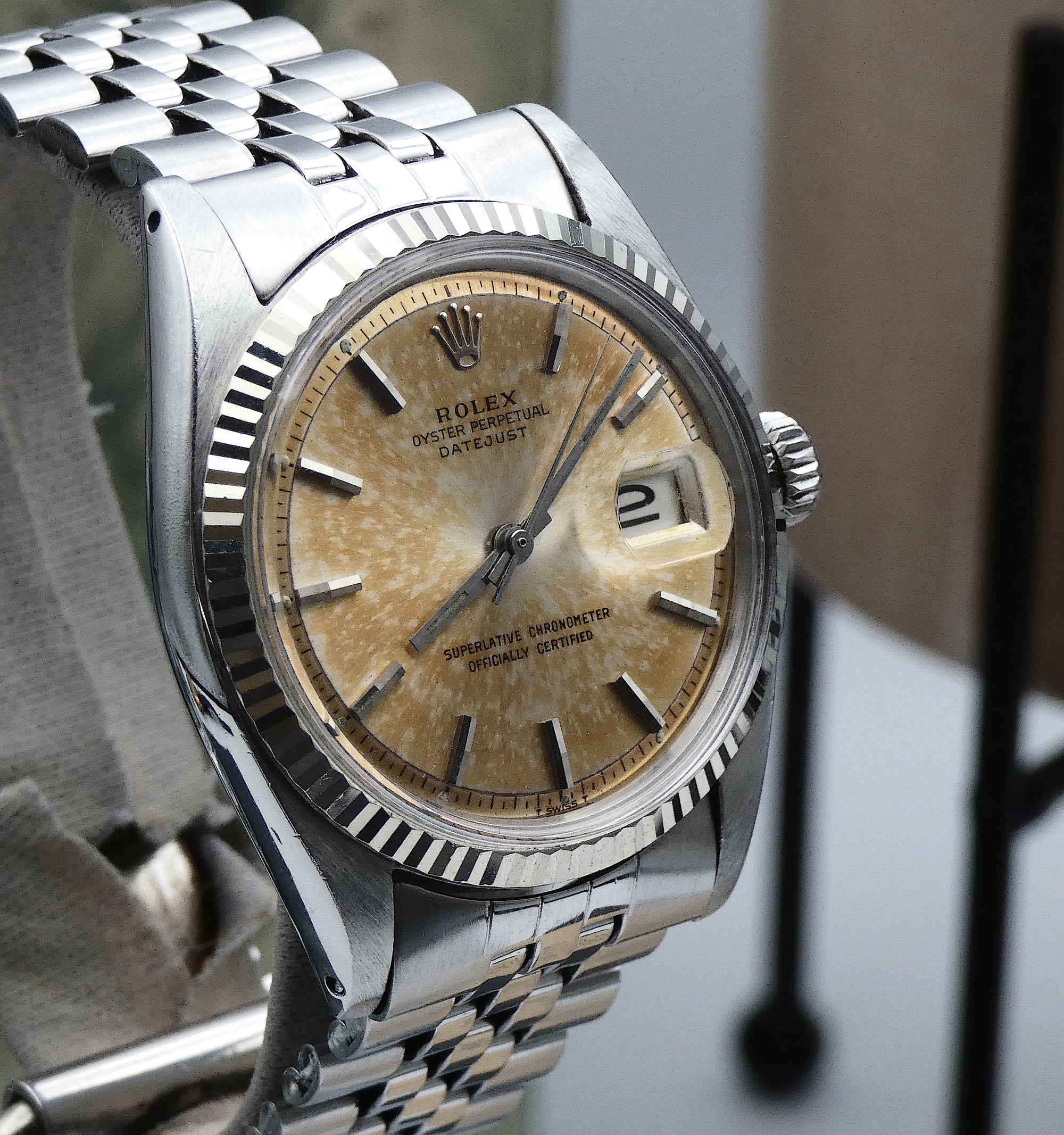 SOLD Cool Datejust 36 Splash Tropical 1966