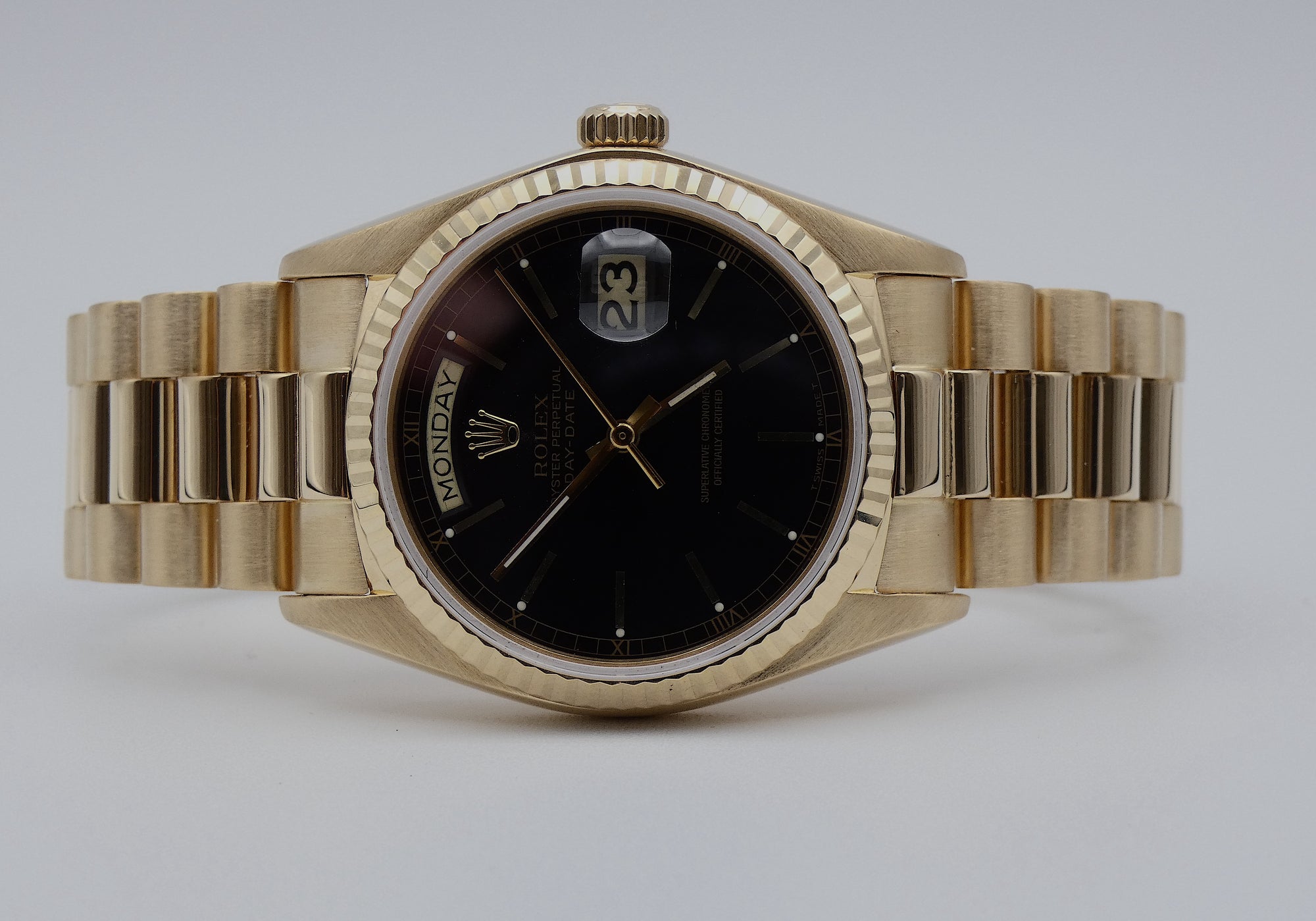 SOLD Rolex Day-Date 36 / Very nice / Black / 1979