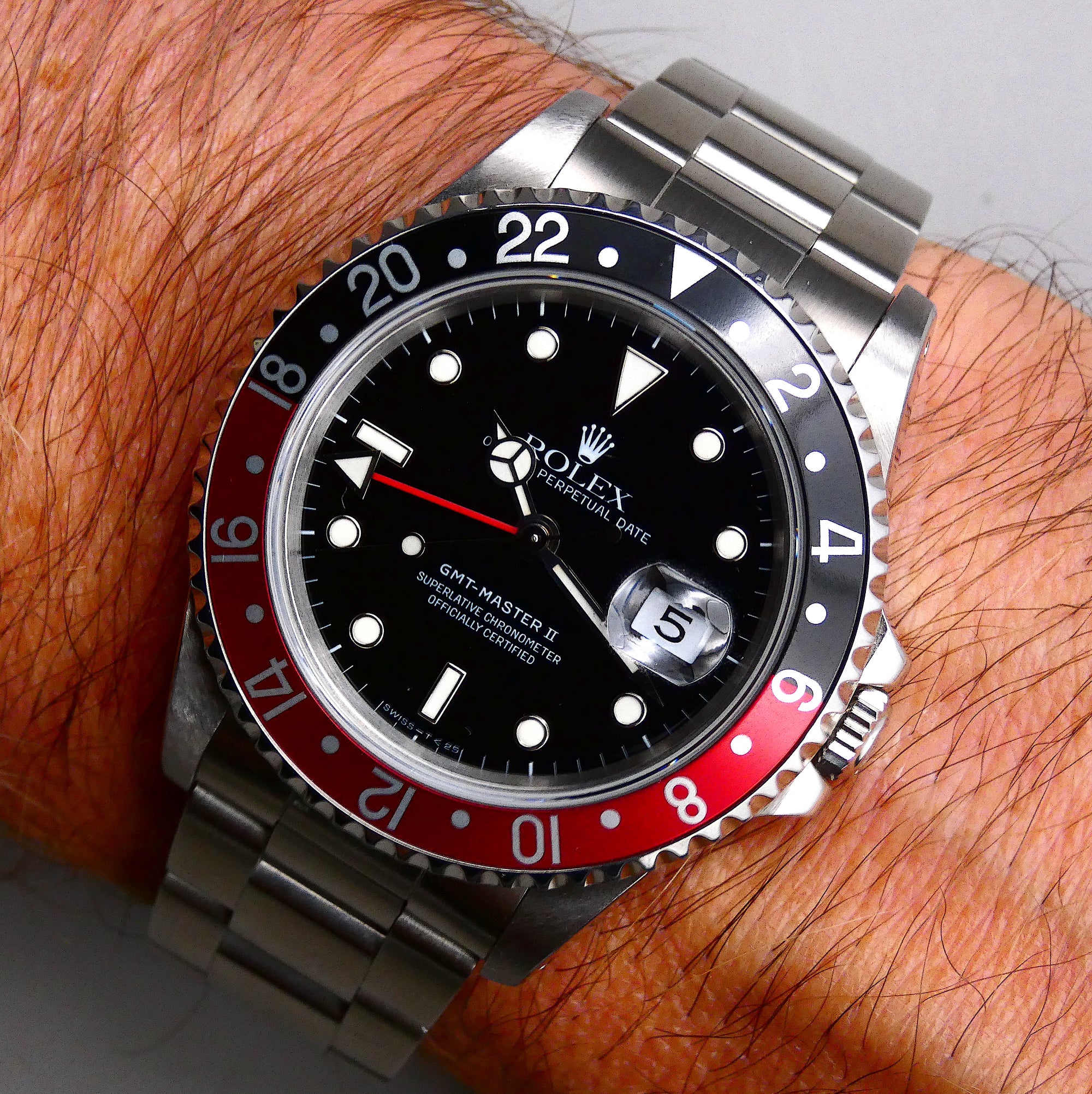 SOLD  Rolex GMT-Master II Coke / 1993 / Mint