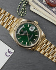 SOLD 118238 Rolex Day-Date "President" Money Green Full Set mint