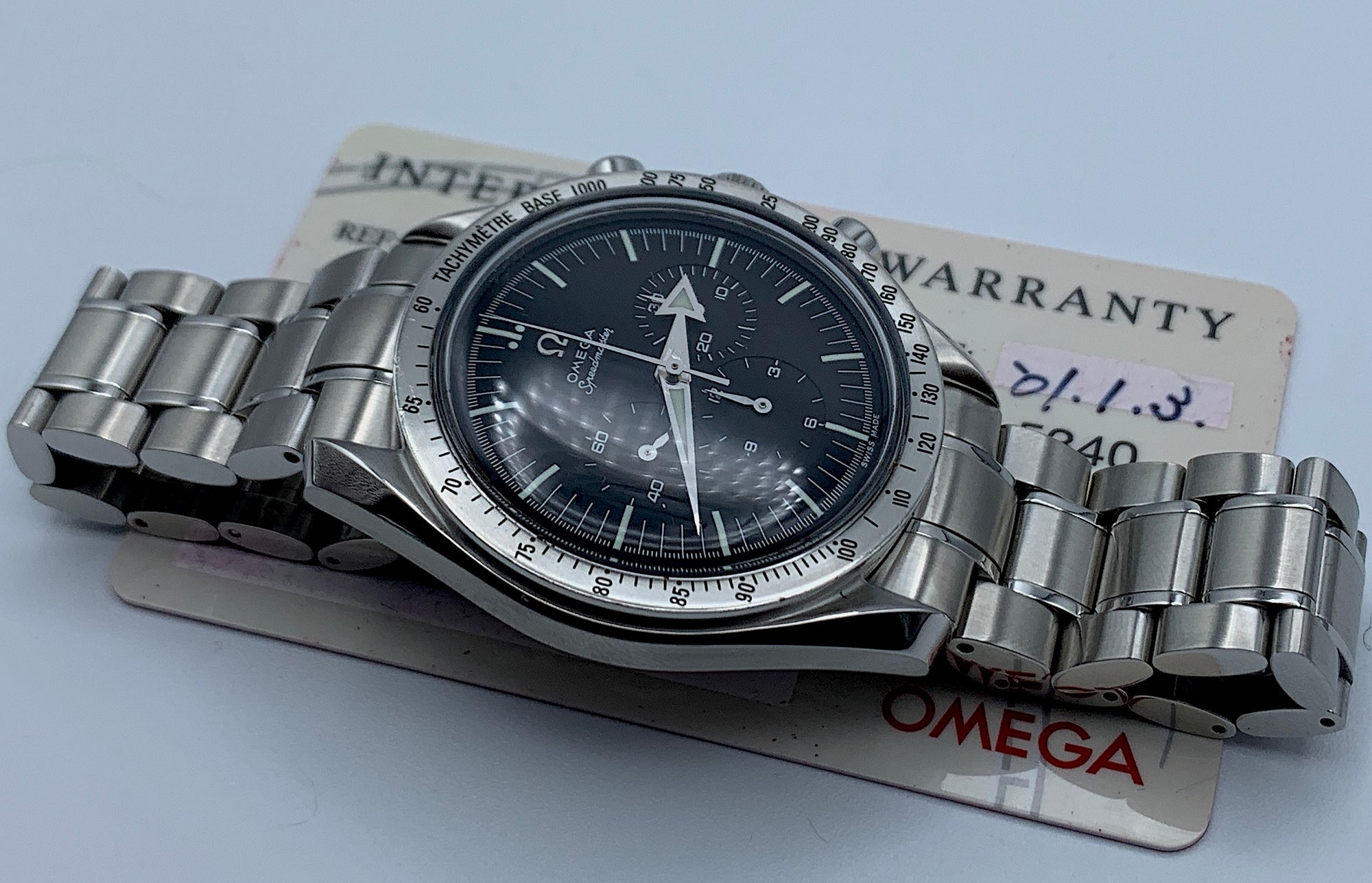 SOLD Omega Speedmaster Broad Arrow Re-edition / mint &amp; rare