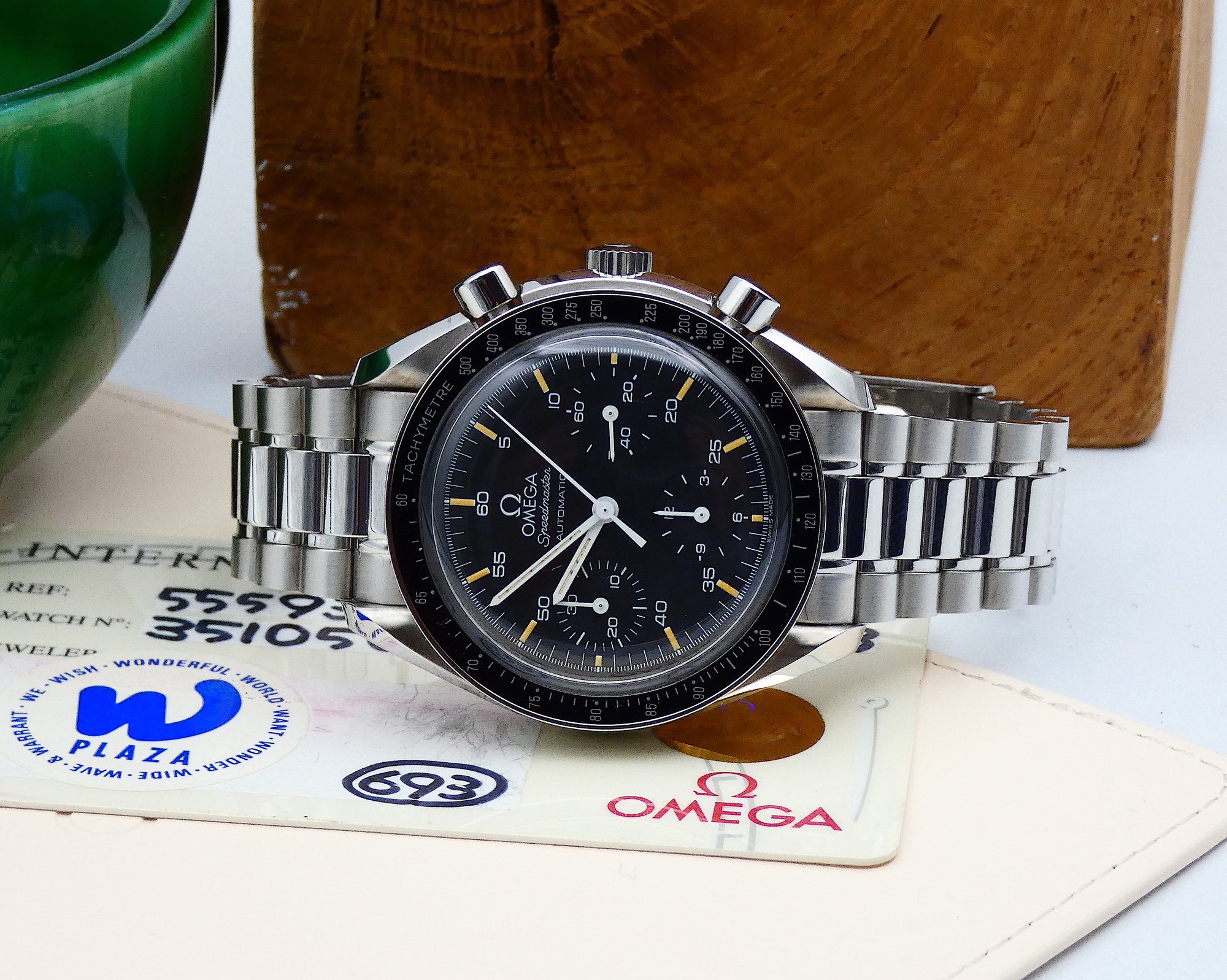 SOLD Speedmaster Reduced / Mint / pumpkin tritium