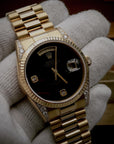 SOLD  Day-Date President 36 VERY RARE / MINT / Factory Onyx and diamond lugs